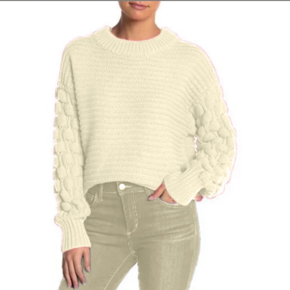 Ladies Elodie Bubble Sleeve Pullover Sweater